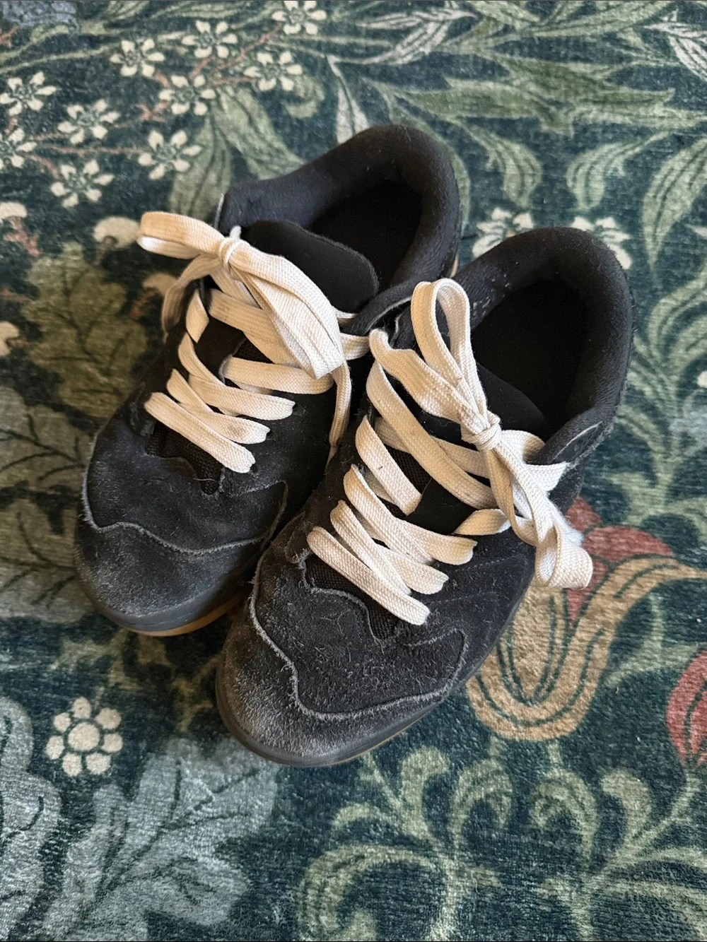 Jordan Kids Black and White Lace-Up Sneakers